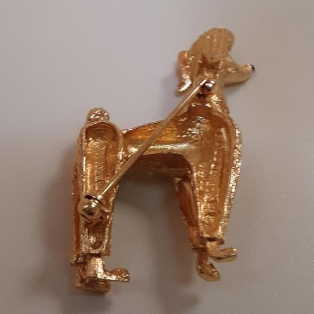 Marcel Boucher Gold Tone Poodle Pin / Brooch - Picture 10 of 14